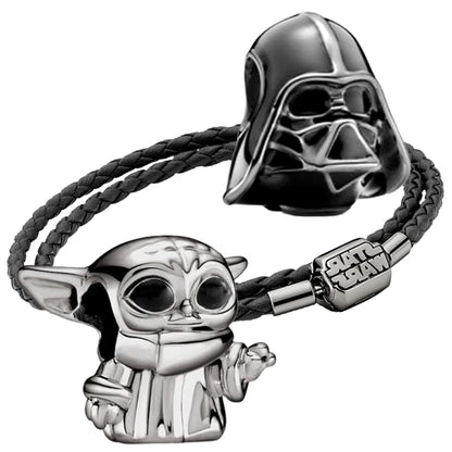 HOT Toys Stars Warsries Mandalorian Helmet 925 Sterling Silver Charms Beads Fits Original Pandora bracelet DIY Jewelry Hot Gift