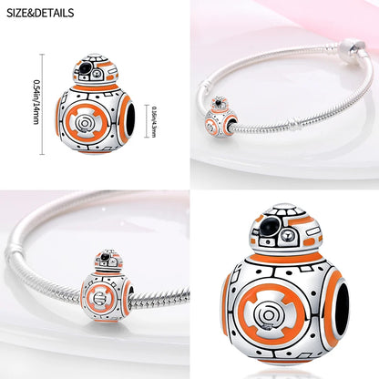 HOT Toys Stars Warsries Mandalorian Helmet 925 Sterling Silver Charms Beads Fits Original Pandora bracelet DIY Jewelry Hot Gift