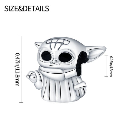 HOT Toys Stars Warsries Mandalorian Helmet 925 Sterling Silver Charms Beads Fits Original Pandora bracelet DIY Jewelry Hot Gift