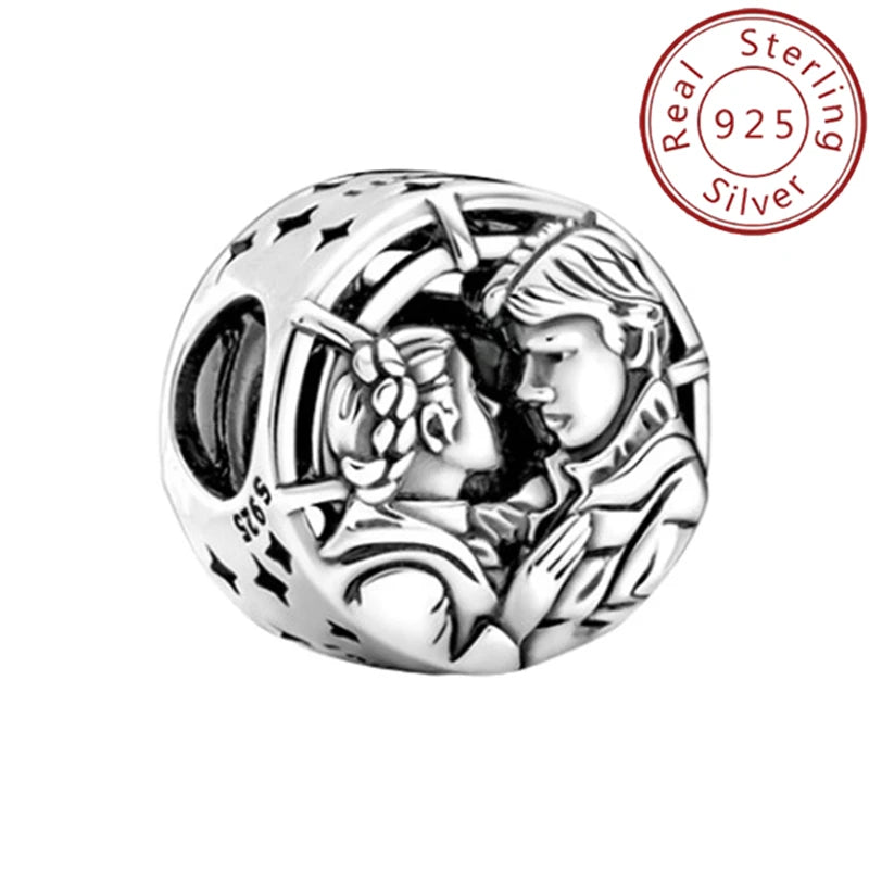 HOT Toys Stars Warsries Mandalorian Helmet 925 Sterling Silver Charms Beads Fits Original Pandora bracelet DIY Jewelry Hot Gift