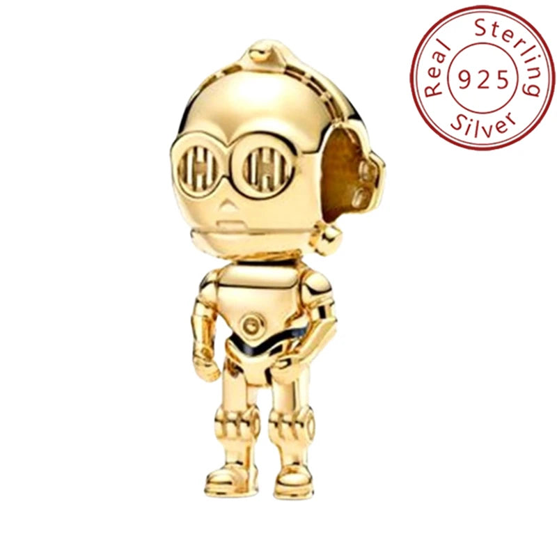 HOT Toys Stars Warsries Mandalorian Helmet 925 Sterling Silver Charms Beads Fits Original Pandora bracelet DIY Jewelry Hot Gift